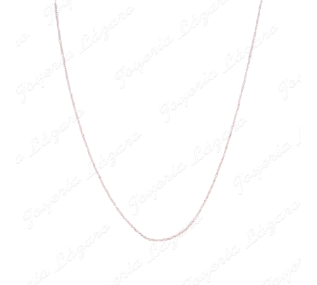 CADENA 40 CM. PLATA SINGAPUR SUPER LIGERA                                                           