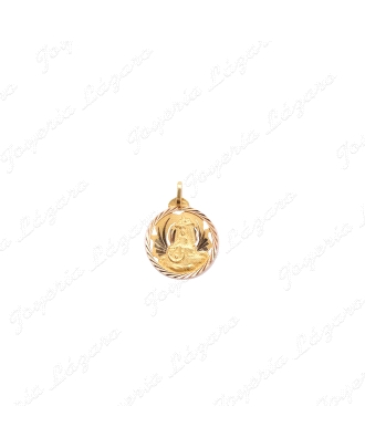 MEDALLA ORO 18 KTS VIRGEN DE LAS ANGUSTIAS 18mm CALADA                                              