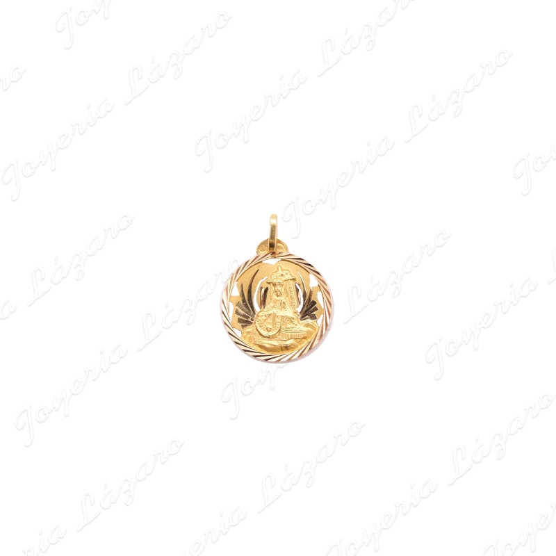 MEDALLA ORO 18 KTS VIRGEN DE LAS ANGUSTIAS 18mm CALADA                                              
